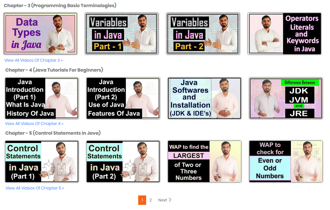 Java Video Lectures by Deepak Smart Programming