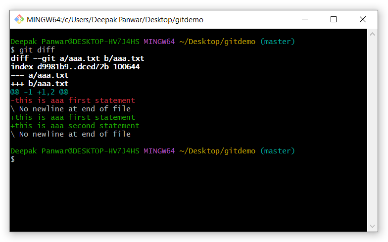 Git Log Command
